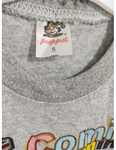 Tricou gri cu imprimeu Mickey pe piept Puppet