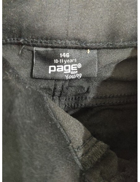 Pantaloni eleganti negri tip colant Page one Young