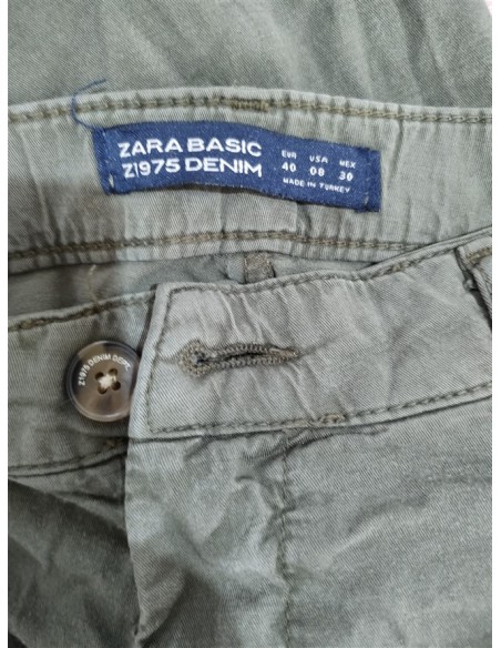 Pantaloni blug gri model clasic Zara Basic