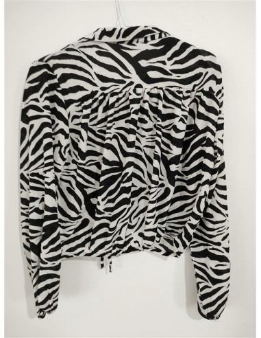 Camasa animal print cu guler si nasturi negri Hm