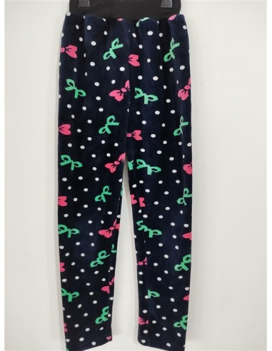 Pantaloni negri cu imprimeu multicolor vesel