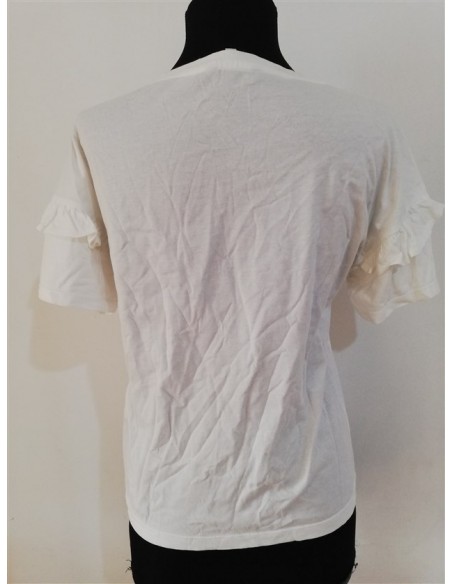 Tricou alb de dama cu imprimeu floare Clockhouse
