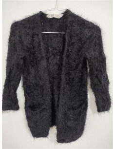 Cardigan latos negru cu buzunare HM