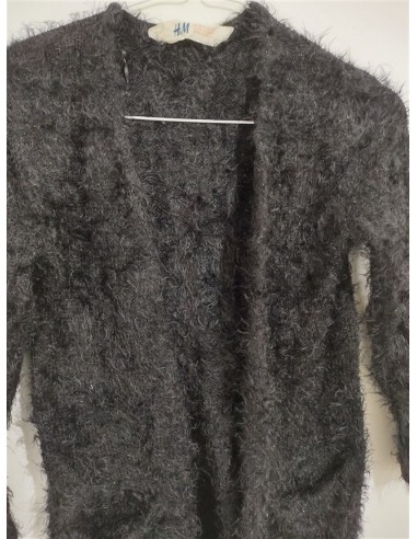 Cardigan latos negru cu buzunare HM