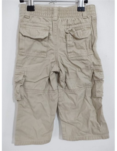 Pantaloni scurti de blugi crem cu buzunare si nasture
