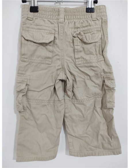 Pantaloni scurti de blugi crem cu buzunare si nasture