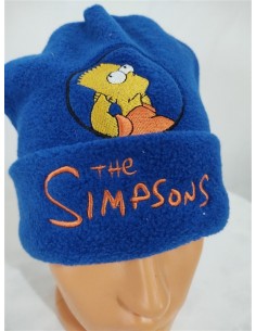 Caciula albastra de flecee cu The Simpsons 2