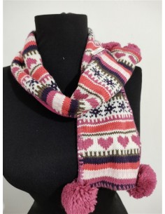 Fular tricotat multicolor cu moate Basic Fashion 2
