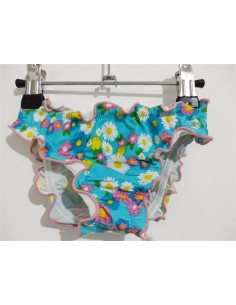 Slipi albastri cu imprimeu vesel multicolor Active