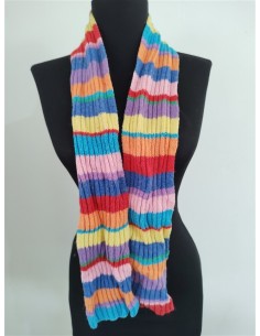 Fular tricotat multicolor
