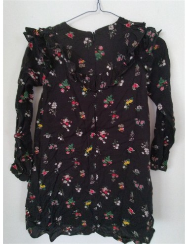 Rochie neagra cu flori multicolore Lc Waikiki