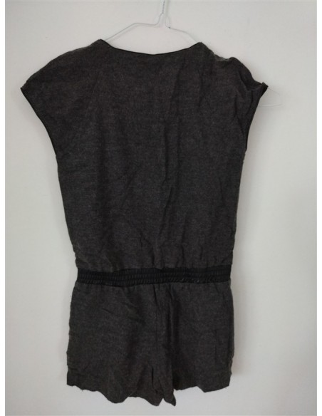 Pantaloni scurti tip salopeta cu elastic in talie Zara