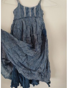 Rochie albastra cu bretele si cordon in talie Next 2