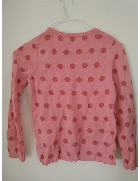 Pulover roz tricotat fin cu buline Lc Waikiki