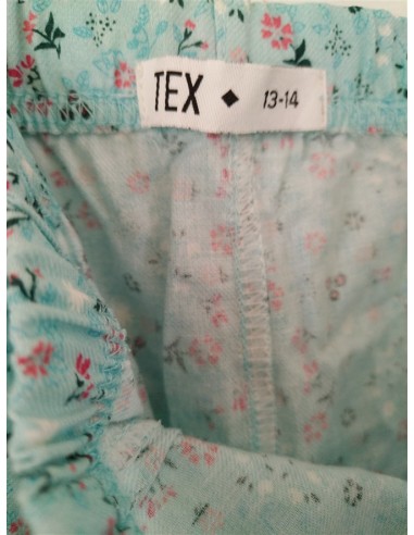 Pantaloni de pijama albastri cu flori multicolore Tex