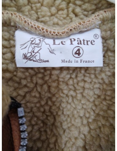 Vesta imblanita fara maneci cu guler si fermoar Le Patre