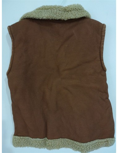 Vesta imblanita fara maneci cu guler si fermoar Le Patre