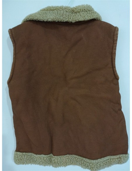 Vesta imblanita fara maneci cu guler si fermoar Le Patre
