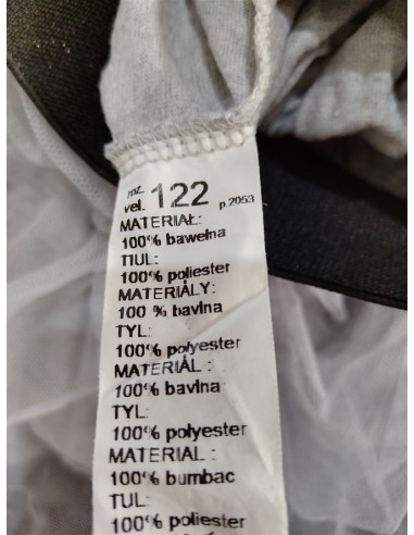 Fustita gri din tull cu elastic argintiu in talie
