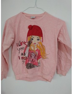 Bluza roz cu imprimeu fetita Breeze Girls