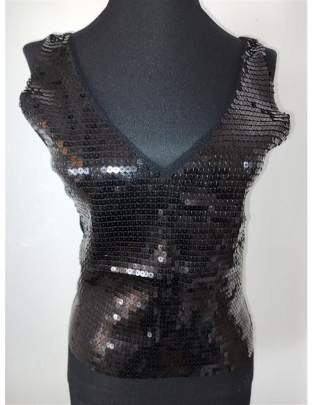 Maieu negru dama cu paiete Elite Models Fashion