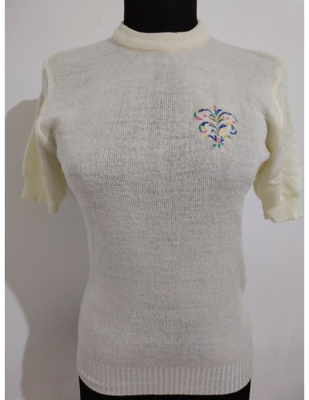 Bluza tricot de dama cu maneca scurta