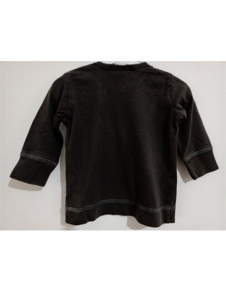 Bluza neagra cu imprimeu scris pe piept si nasturi pe umar