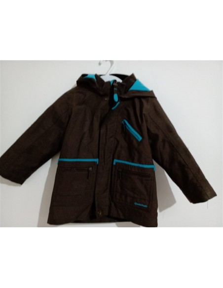 Geaca neagra cu interior de flecee Quechua
