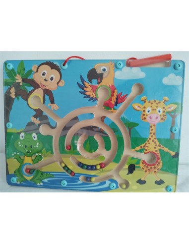 Labirint magnetic din lemn cu animale Play Tive Junior