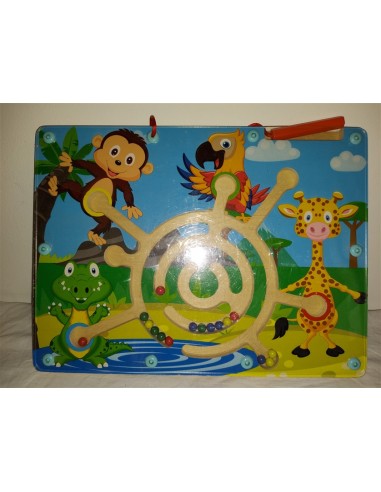 Labirint magnetic din lemn cu animale Play Tive Junior