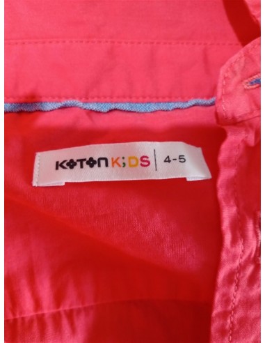 Camasa rosie cu guler si scris pe piept Koton