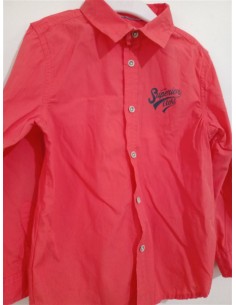 Camasa rosie cu guler si scris pe piept Koton 2