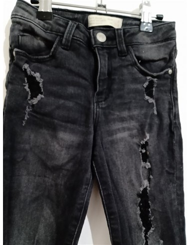 Pantalon blug negri slim Zara