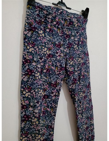 Pantaloni slim tip colant imprimeu floral