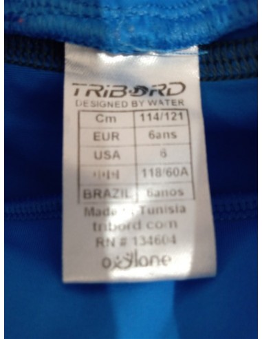 Bluza albastra de baie cu SPF Tribord
