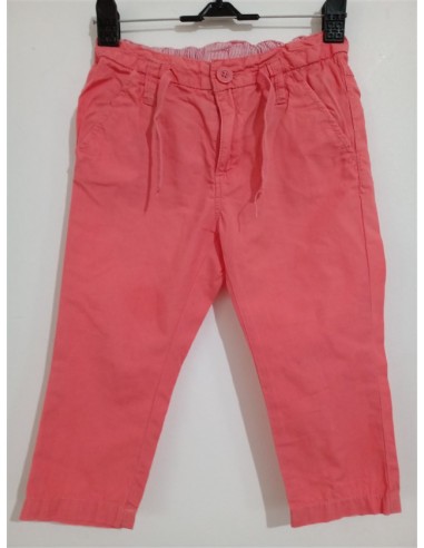 Pantaloni roz cu buzunare laterale si snur in talie HM