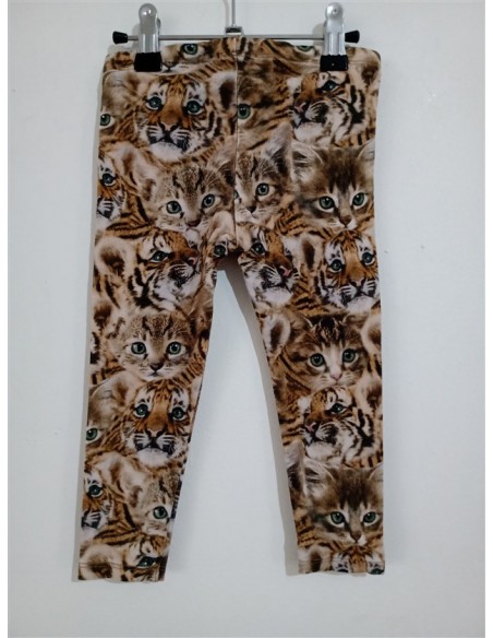 Pantaloni tip colanti cu imprimeu pisicute HM