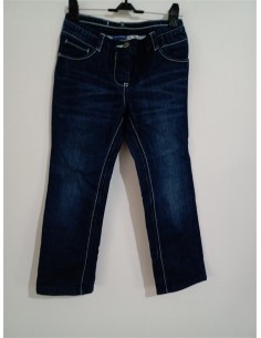 Pantalon de blug albastru cu nasture si buzunare Lupilu
