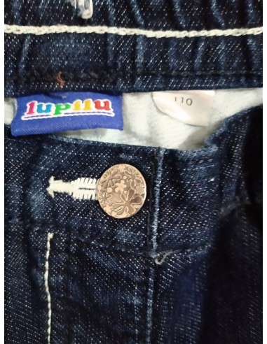Pantalon de blug albastru cu nasture si buzunare Lupilu