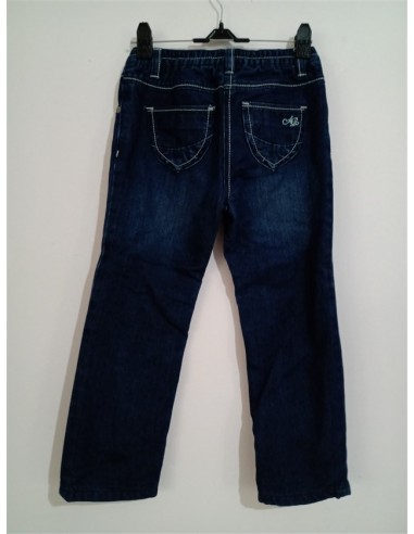 Pantalon de blug albastru cu nasture si buzunare Lupilu