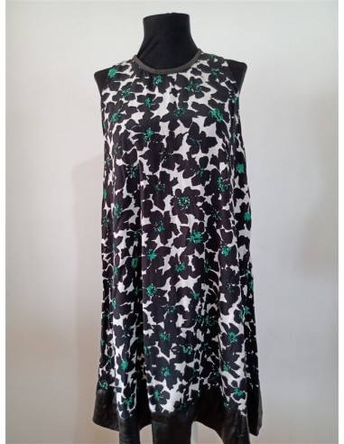 Rochie medie dama fara maneci cu volan jos Mango