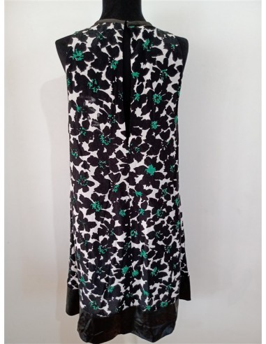 Rochie medie dama fara maneci cu volan jos Mango