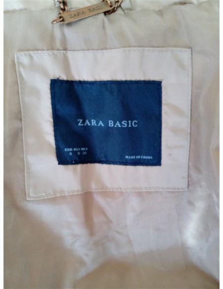 Geaca de dama Zara cu guler inalt si snur in talie