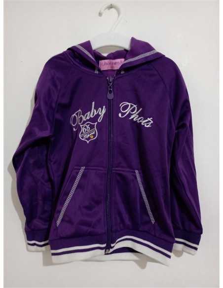Bluza mov sport cu gluga si buzunare Universal