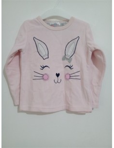Bluza roz cu imprimeu pisicuta