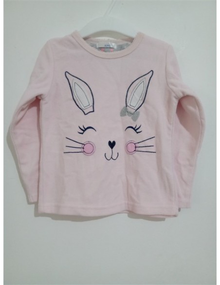 Bluza roz cu imprimeu pisicuta