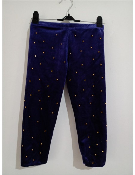 Pantaloni albastri de catifea cu picatele galbene Mco Kids