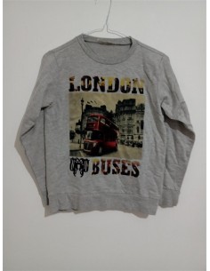 Bluza gri cu imprimeu pe piept Koton