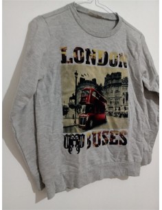 Bluza gri cu imprimeu pe piept Koton 2