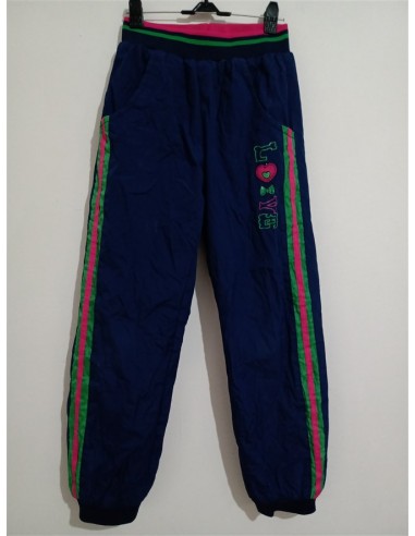 Pantaloni cu buzunare si dungi multicolore pe lateral HS